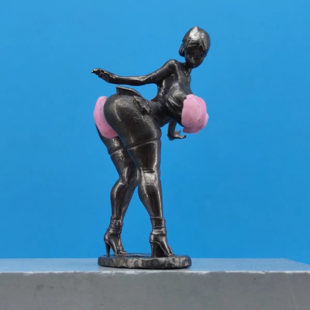 Vintage Fashion Collection - Mini figurine vintage en laiton oxydé