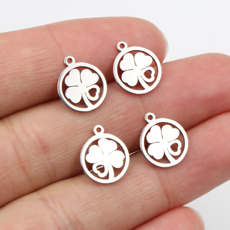 Vintage Fashion Stores - 30pcs 12x10mm breloques 316 acier inoxydable