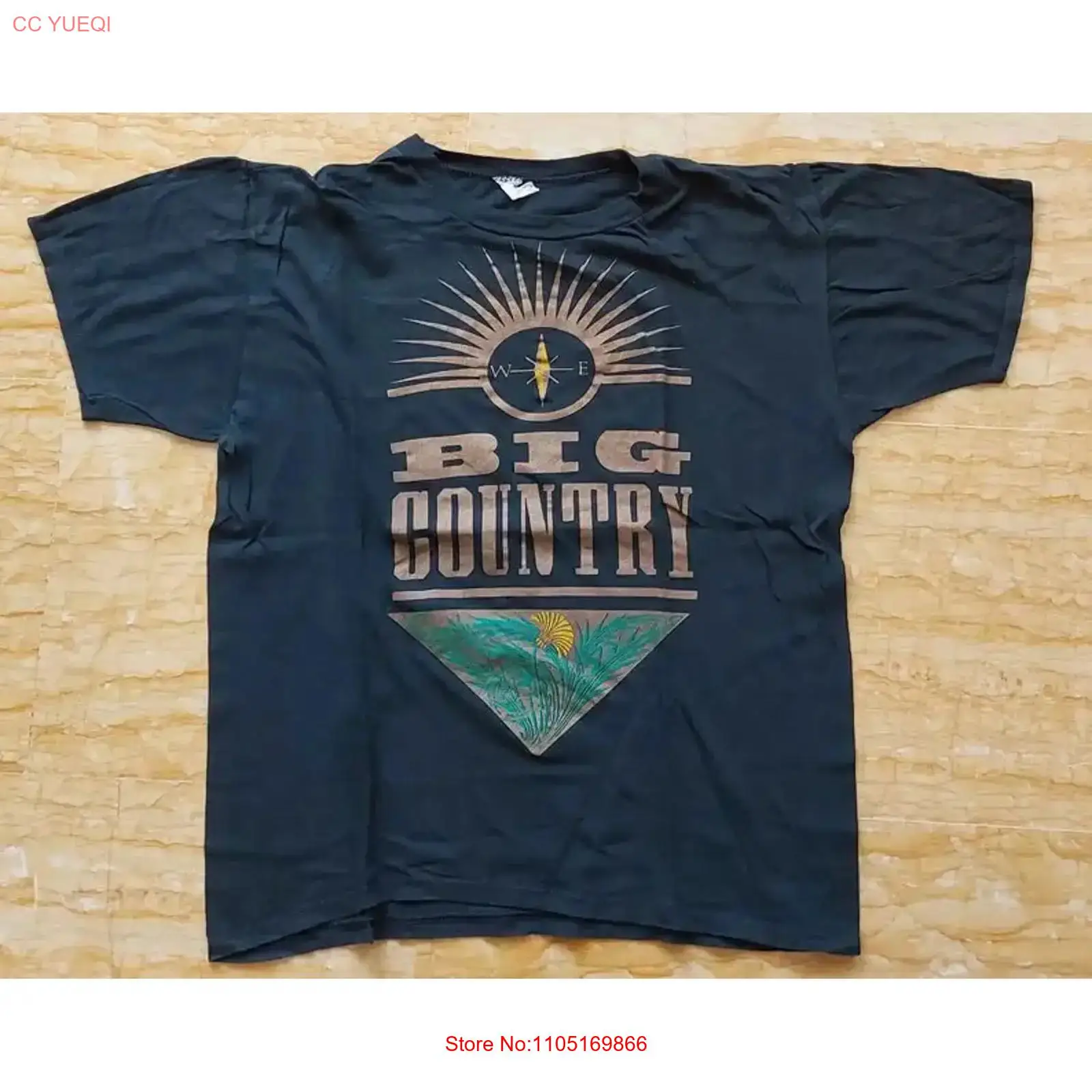 Vintage Fashion T Shirts - BIG COUNTRY vintage '83 t-shirt noir