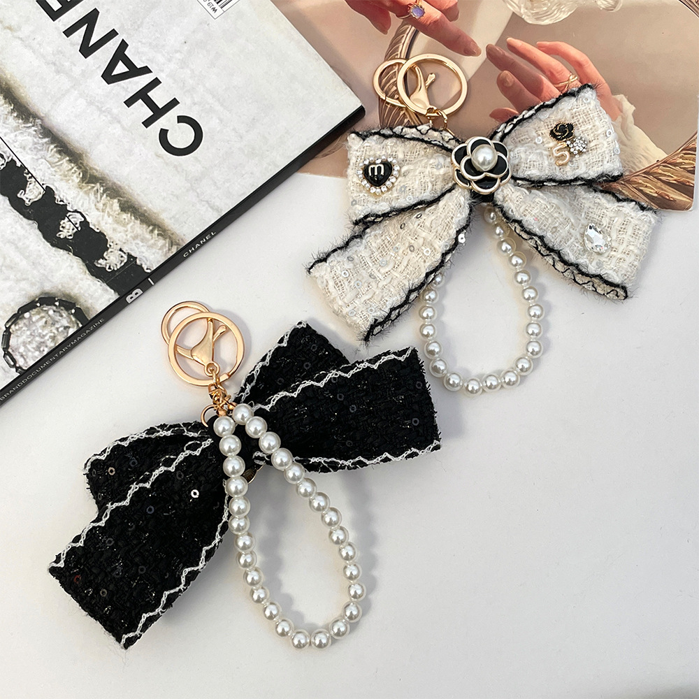 Porte-clés en tissu avec nœud  - Vintage Fashion Collection avis et prix