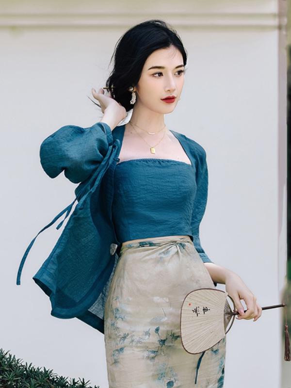 Ensemble jupe et cardigan ouve - Vintage Fashion Plus Size avis et prix