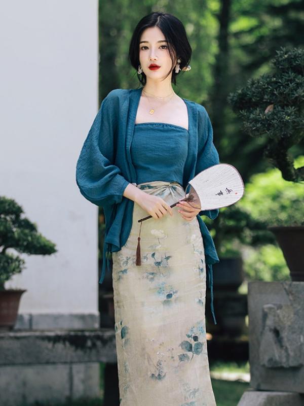 Ensemble jupe et cardigan ouve - Vintage Fashion Plus Size avis et prix
