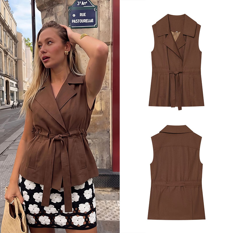 Gilet en lin pour femmes Guobi - Vintage Fashion Collection avis et prix