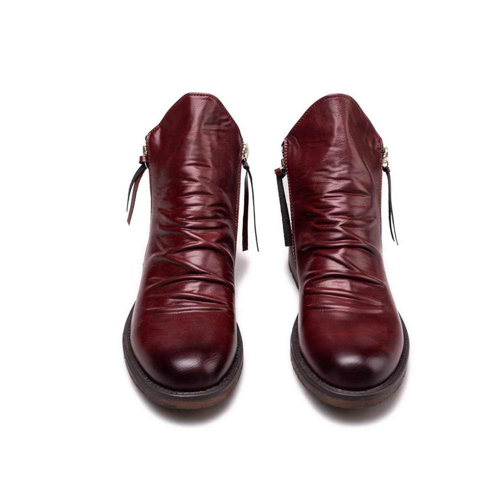 Bottes de moto vintage en cuir - Vintage Fashion Plus Size avis et prix