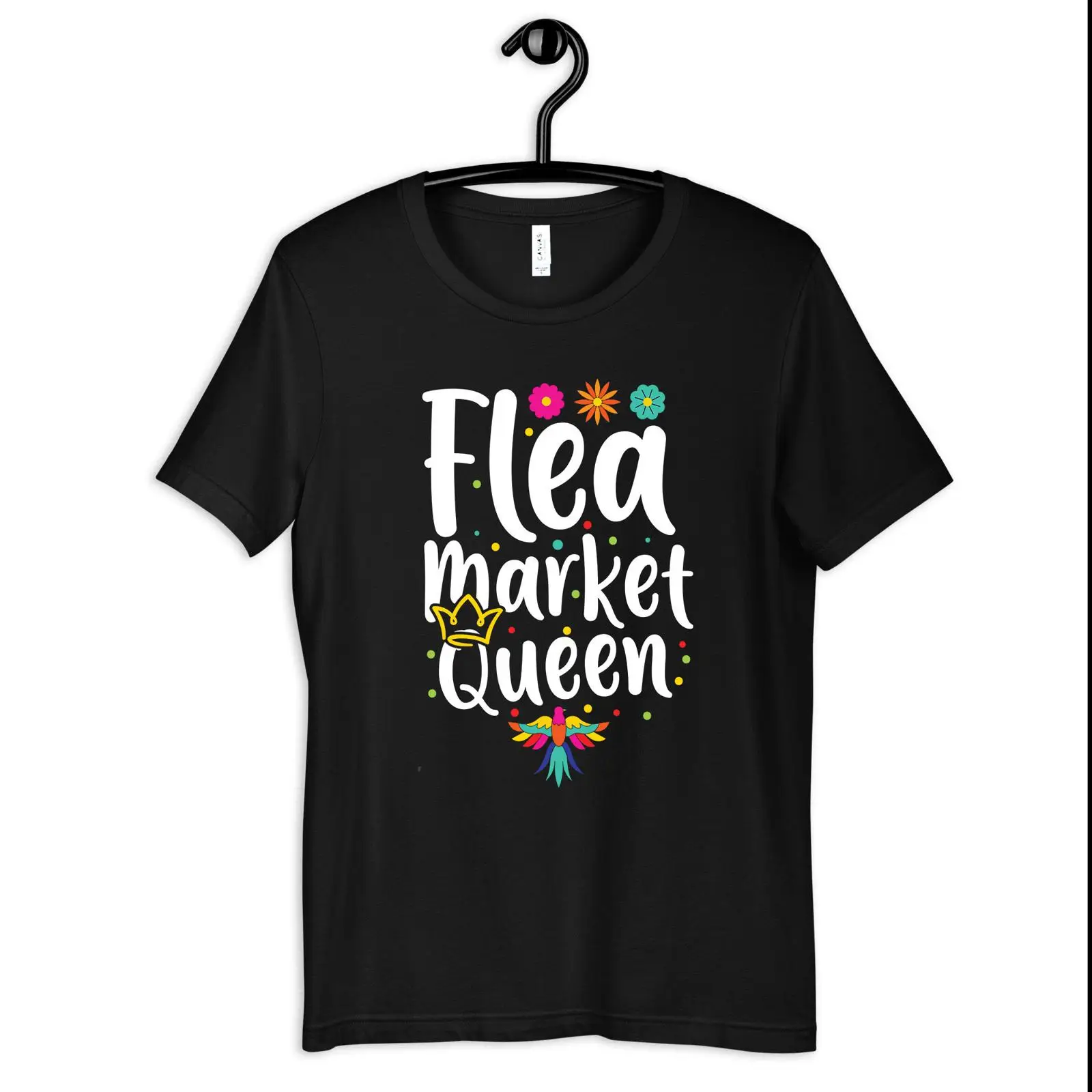 T-shirt 'Flea Market Queen' po - Vintage Fashion Market avis et prix