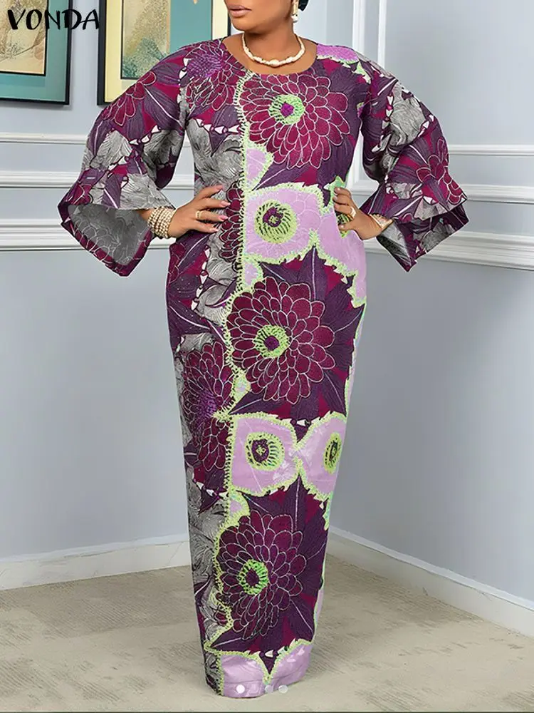 VONDA femmes bohème Maxi robes - Vintage Fashion Plus Size avis et prix