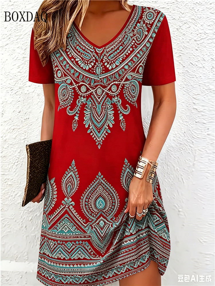 Robes ethniques vintage imprim - Vintage Fashion Plus Size avis et prix